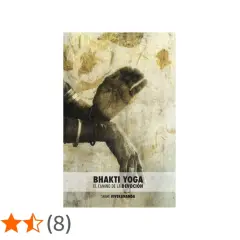 Mano en gesto de oración, portada del libro "Bhakti Yoga: El Camino de la Devoción" de Swami Vivekananda.