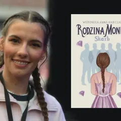 Uśmiechnięta dziewczyna z warkoczami obok okładki książki "Rodzina Monet: Skarb". Od ilu lat trwa ta przygoda?