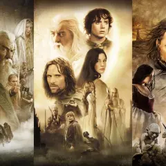 Die Helden des Herrn der Ringe Stream-Epos: Frodo, Gandalf, Aragorn, Arwen und Gollum vereint.