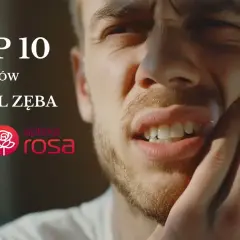 Mężczyzna cierpi na silny ból zęba. Zobacz TOP 10 leków bez recepty na ból zęba z apteki Rosa.