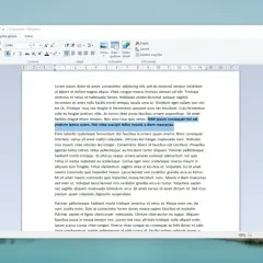 Okno programu WordPad z tekstem.