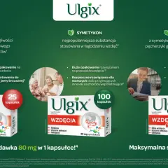 Ulgix - najskuteczniejszy lek na wzdęcia. Szybko likwiduje pęcherzyki gazu, przynosząc ulgę. Dostępny w dawkach 80 mg i 240 mg.
