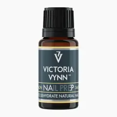 Buteleczka Victoria Vynn z produktem Nail Prep, który służy do dehydratacji naturalnych paznokci.