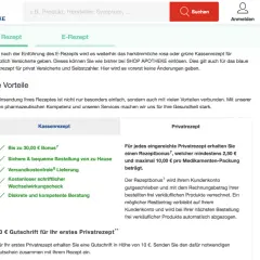 Privatrezept Shop Apotheke: So sichern Sie sich Ihren Bonus richtig