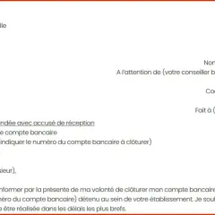 Lettre de clôture de compte bancaire. Suite à un désaccord, je me suis fait virer de ma banque et je ferme mon compte.
