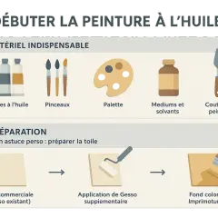 Préparation d'une toile avant peinture : application de gesso et fond coloré Imprimoturo.