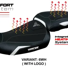 Selle personalizzate moto con sistema di riscaldamento integrato. Comfort System per viaggi più caldi.