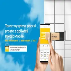 Wygodnie nadaj paczkę przez aplikację InPost Mobile, a potem umieść ją w paczkomacie. Bez drukowania i kolejek!