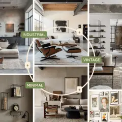 Interni moderni con tocchi di arredamento anni '60 italiano: stile industriale, vintage e minimal.