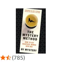 Okładka książki "The Mystery Method" z sylwetką kobiety. To poradnik, który obiecuje odkryć tajemnice pua.