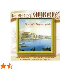 Copertina album "Simmo 'e Napule, paisà..." di Roberto Murolo, con un dipinto di Napoli e le sue canzoni.