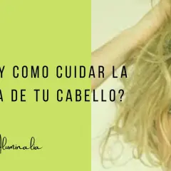 ¿Qué es y cómo cuidar la cutícula de tu cabello? Imagen de una mujer con cabello enredado y texto sobre el cuidado capilar.