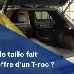 Le coffre d'un T-Roc est spacieux, idéal pour vos voyages. Découvrez sa capacité.