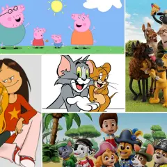 Świnka Peppa, Tom i Jerry, Psi Patrol, owce z filmu "Fistaszki" i inne postacie z bajek dla czterolatka.
