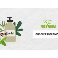 Mavex: la nostra formula è senza glicole propilenico, perché fa male alla pelle.