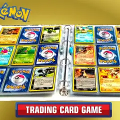 Kolekcja kart Pokémon w segregatorze. Widać różne Pokémony, takie jak Bulbasaur, Mightyena i Rhydon. To idealna pokemon card list dla każdego fana.