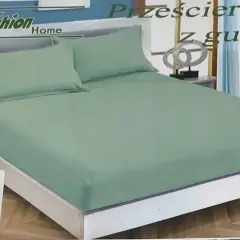 Mięta prześcieradło z gumką na materac 90x200 cm. Idealne do każdej sypialni.