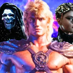 He-Man, Skeletor et Evil-Lyn, la distribution de Masters of the Universe, se tiennent prêts pour la bataille.