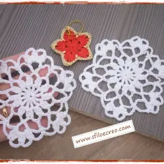 Fiocchi di neve uncinetto schemi gratis. Delicati fiocchi di neve all'uncinetto, perfetti per decorare il tuo Natale.