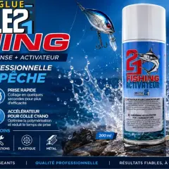 Super colle cyanoacrylate pour la pêche : fixation rapide et durable. Idéal pour montages, leurres et réparations.