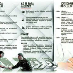 Młody mężczyzna i żołnierz uścisnęli sobie dłonie, symbolizując wezwanie na komisję wojskową i ocenę zdolności do służby.