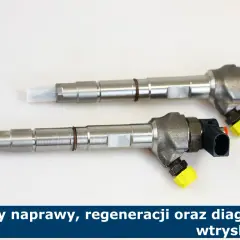Dwa wtryskiwacze diesla, gotowe do wymiany. Informacje o kosztach naprawy i diagnostyki wtryskiwaczy.