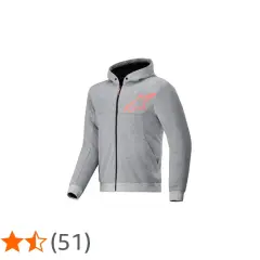 Szara bluza z kapturem Alpinestars Chrome Sport z neonowym logo. Idealna na co dzień i do sportów motorowych.