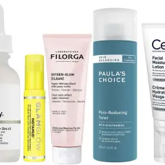 Prodotti skincare con niacinamide: The Ordinary, Paula's Choice e CeraVe, per migliorare gli effetti sulla pelle.