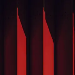 Rote Streifen mit Schatten. Die Frage, welche Farben ergeben Rot, wird hier visuell beantwortet.