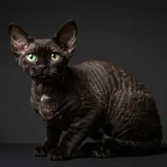 Czarny Devon Rex: Psie serce, falowana sierść czy to kot dla Ciebie?