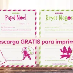 Plantillas para carta papa noel y reyes magos, listas para descargar e imprimir. ¡Pide tus deseos!