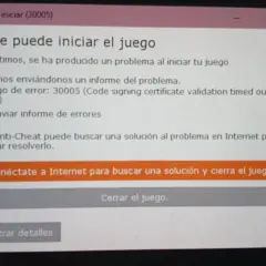 Komunikat błędu gry: "No se puede iniciar el juego". Easy Anti-Cheat nie może zweryfikować certyfikatu.