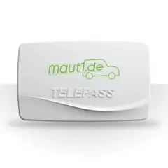 Urządzenie Telepass z logo maut1.de ułatwia podróżowanie po hiszpańskich autostradach.