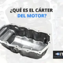 El cárter de un coche es la pieza metálica que recoge el aceite del motor.