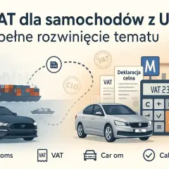 Cło z USA, deklaracja celna i VAT 23% dla samochodów. Kalkulator pomoże obliczyć koszty importu.