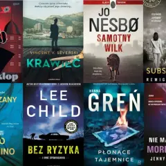 Kolekcja najlepszych polskich książek kryminalnych: "Cyklop", "Krawiec", "Samotny Wilk", "Substytucja", "Podejrzany X", "Bez ryzyka", "Płonące tajemnice", "Nie ma dymu bez morderstwa".