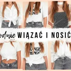 Odmień look! Jak zawiązać bluzkę na dole i podkreślić talię?