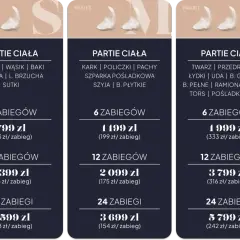 Cennik depilacji laserowej: pakiety na różne partie ciała, od 799 zł za 6 zabiegów. Wybierz najlepszą depilacja laserowa cena dla siebie.