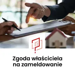 Podpisanie umowy najmu na czas nieokreślony. Właściciel wyraża zgodę na zameldowanie najemcy.