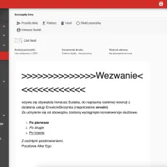 List polecony z ZPO dla Ireneusza Sudaka. Czy list polecony trzeba podpisać? To wezwanie do napisania recenzji.