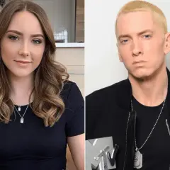 Hailie Jade, córka Eminema, obok ojca z nagrodami MTV.