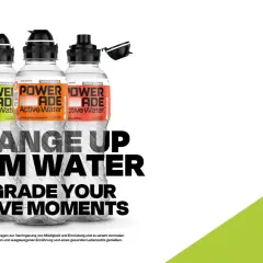 Powerade Active Water: B-Vitamine, natürliche Aromen, null Zucker. Ist Powerade gesund? Ja, als Teil einer ausgewogenen Ernährung.