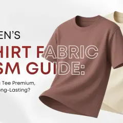 Men's t-shirt fabric guide, exploring GSM and t-shirt weights for premium, comfy, and long-lasting tees.