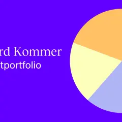 Gerd Kommer Weltportfolio: Eine visuelle Darstellung einer ETF Portfolio Empfehlung mit bunten Segmenten.