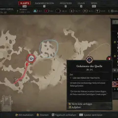 Diablo 4: Das Geheimnis der Quelle ist eine Nebenquest in den Zersplitterten Gipfeln. Ein Rätsel führt dich zu einem warmen Ort.