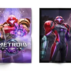 Samus Aran w zbroi w grze Metroid Prime 4: Beyond, gotowa do walki.