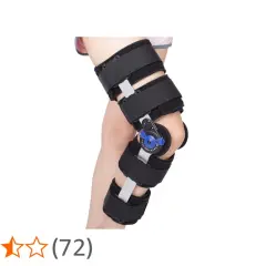 Verstellbare Orthese am Knie mit Winkelanzeige für 30/60/90 Grad.