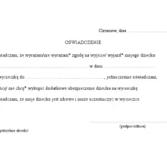Jak napisać zgodę na wycieczkę szkolną? Bezpieczny wzór krok po kroku.