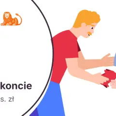 ING oferuje 5% na koncie oszczędnościowym do 400 tys. zł. Para wymienia skarbonkę na worek pieniędzy.