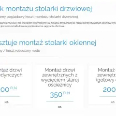 Cennik demontażu i montażu drzwi - Sprawdź ceny usług